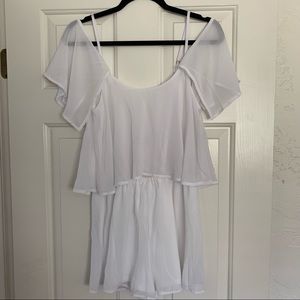 Show Me Your Mumu Quinn Ruffle Romper sz M